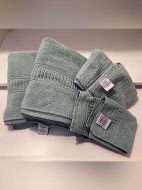 Plush 6-Piece Laura Ashley Lifestyle Towel Set NWOT